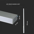 40W LED Linear Hanging Suspension Light (6400K) dimensions.