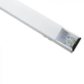 40W LED Linear Hanging Suspension Light (White) close-up 2 (behind white background)