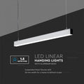 40W LED Linear Hanging Suspension Light (White) | LED Linear Hanging Lights with Aluminium Body and 1.5 Metre Wire