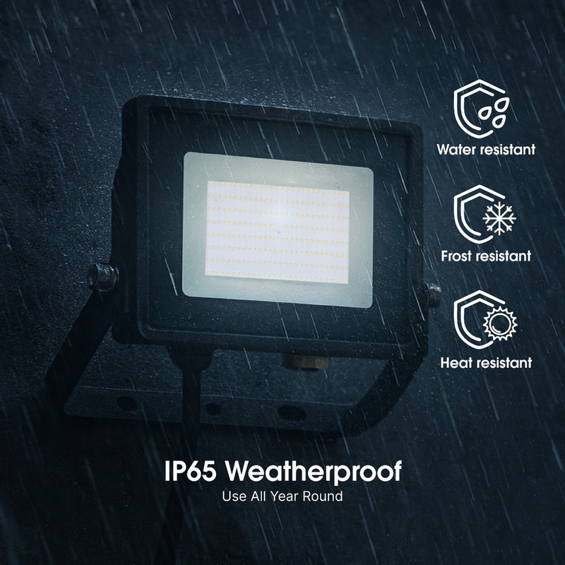 200W Eco Flood LED Outdoor Light – 6500K Cool White - IP65 Waterproof