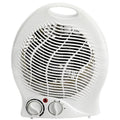 Status 2000w Fan Heater, White With Adjustable Thermostat