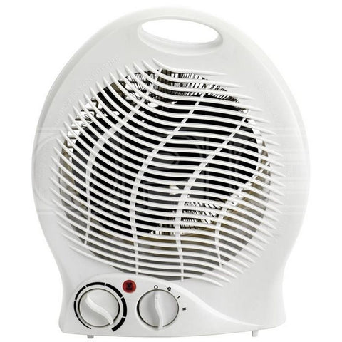Status 2000w Fan Heater, White With Adjustable Thermostat