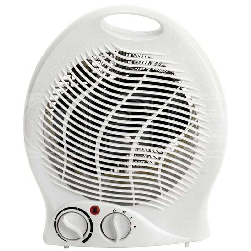 Status 2000w Fan Heater, White With Adjustable Thermostat
