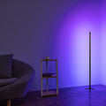 floor lamp with a blue light