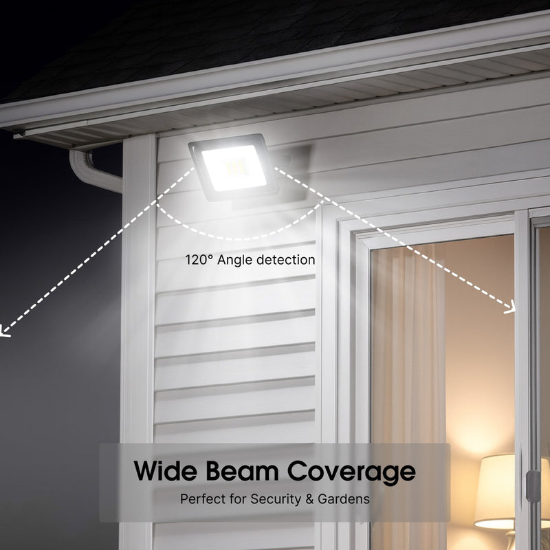 200W Eco Flood LED Outdoor Light – 6500K Cool White - Wide Beam Coverage