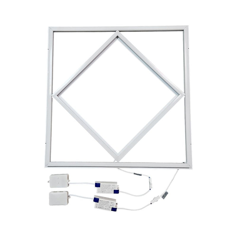 60W LED Diamond Borderline Panel With LiFud Driver (angle 1)