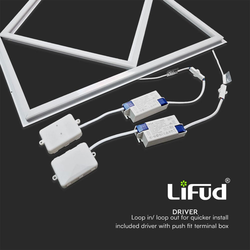 60W LED Diamond Borderline Panel with LiFuD driver (in black background)