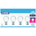 4 pack of LED golf bulb in cool white light