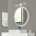 Brushed Silver LED bathroom mirror
