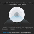 white slimline PIR sensor with detection range