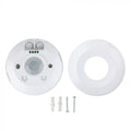 white slimline PIR sensor  with screws