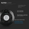 black slimline PIR sensor with load capacity