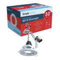 50 Pack White Downlights