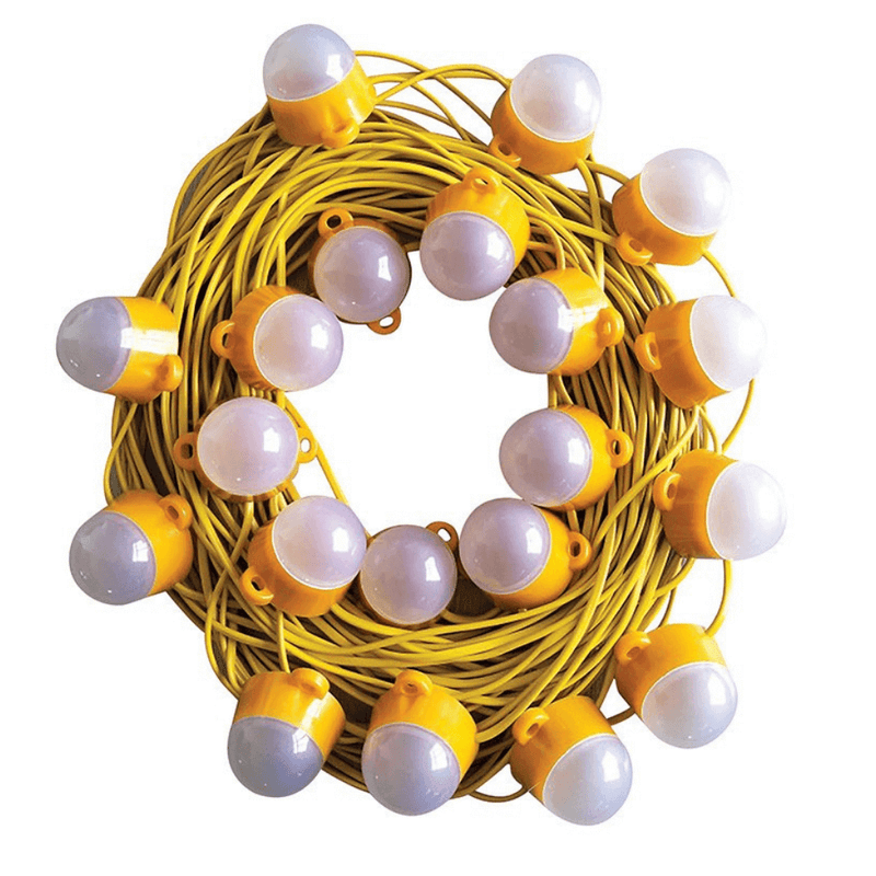 Yellow LED festoon work lights