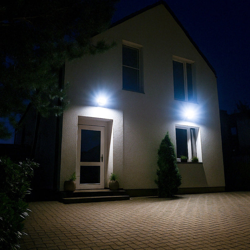 10W Eco Flood LED Outdoor Light – 6500K Cool White in action