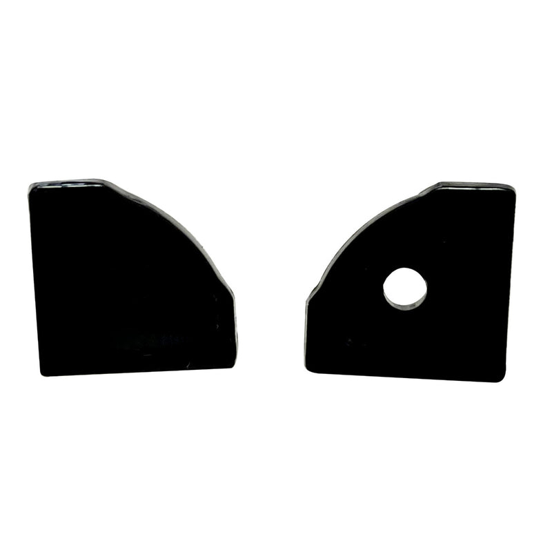 covers of a corner black LED profile