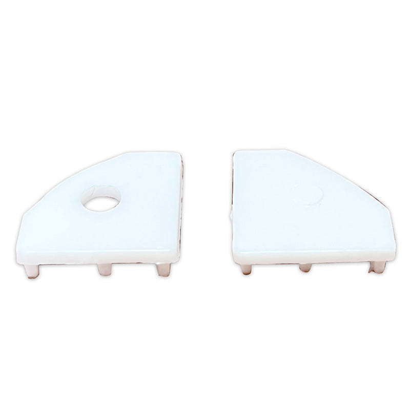 covers of a white LED corner profile