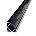 full shot of a black corner profile
