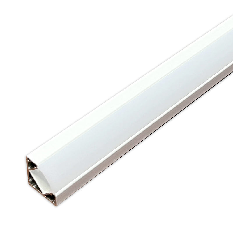 white LED corner profile