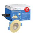 pack of 10 brass LED downlight