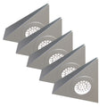 Pack of 5, Triangle, LED Under Cabinet or Shelf Lights - Including Transformer