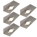 Pack of 5 Wedge Shaped, LED Under-Cabinet/Shelf Lights Including Transformer - Cool or Warm White