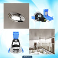 chrome tilt downlight with lifestyle images