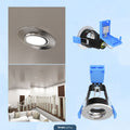 brushed chrome downlight with lifestyle images