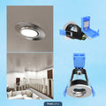 brushed chrome downlight with lifestyle