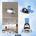 brushed chrome downlight with lifestyle images