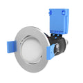 adjustable brushed chrome downlight