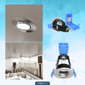 brushed chrome tilt downlight with lifestyle images