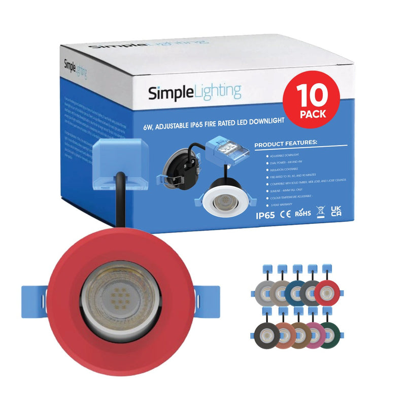 pack of 10 tilt downlights