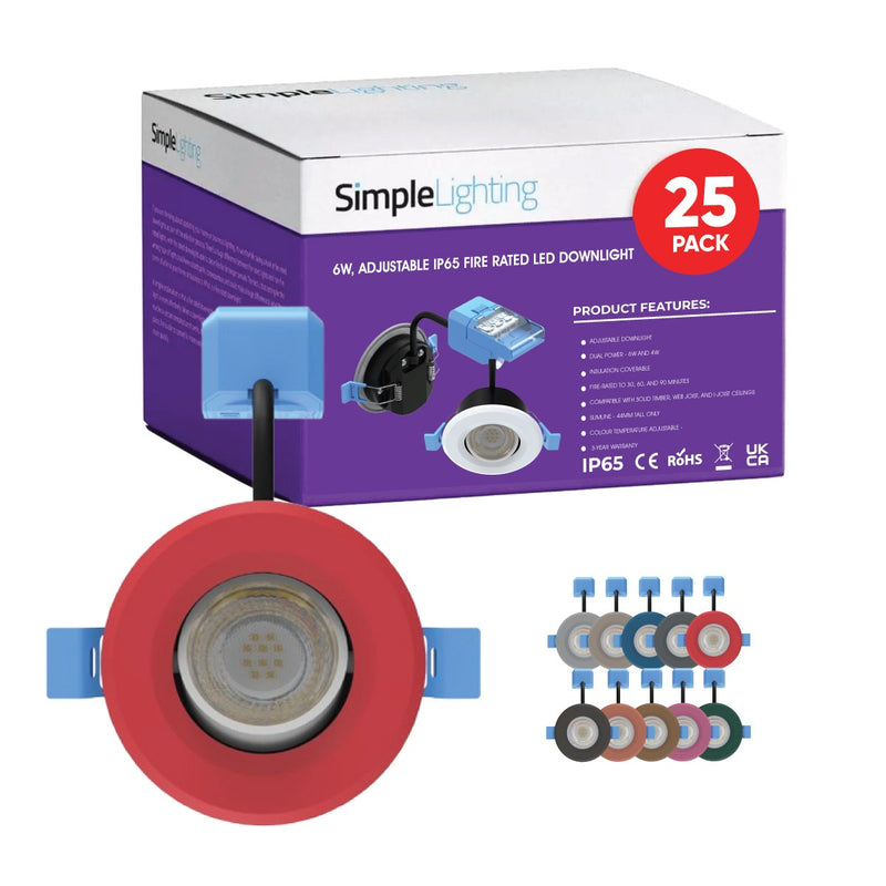 pack of 25 tilt downlights