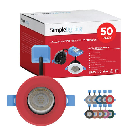 pack of 50 tilt downlights