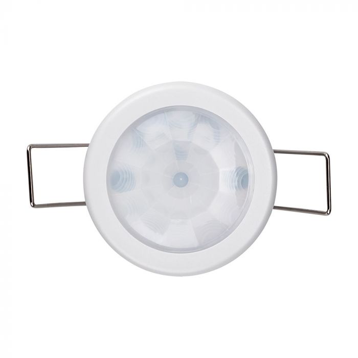 top of a white recessed PIR sensor