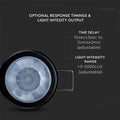 recessed black PIR sensor with technical info