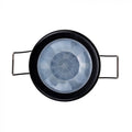 top of a recessed black PIR sensor