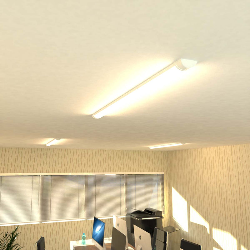 installed 4ft CCT LED batten in warm white light