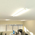 Close look of LED Batten light in the office