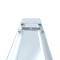 Close look of back LED batten light edge
