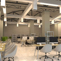 Slim 5ft, 50w LED Batten Light (warm white in office)