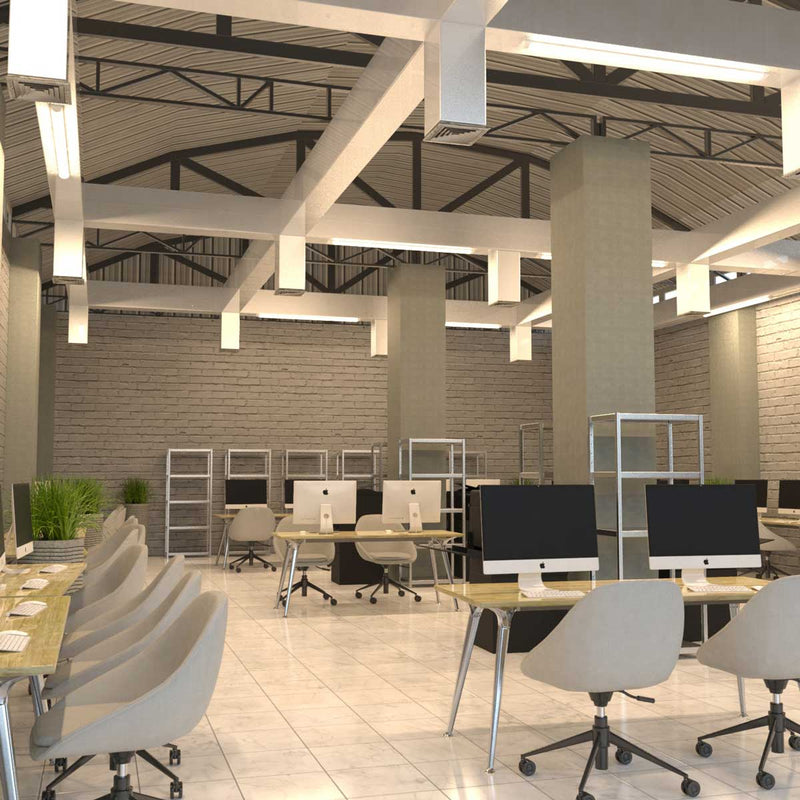 Slim 5ft, 50w LED Batten Light (warm white in office)