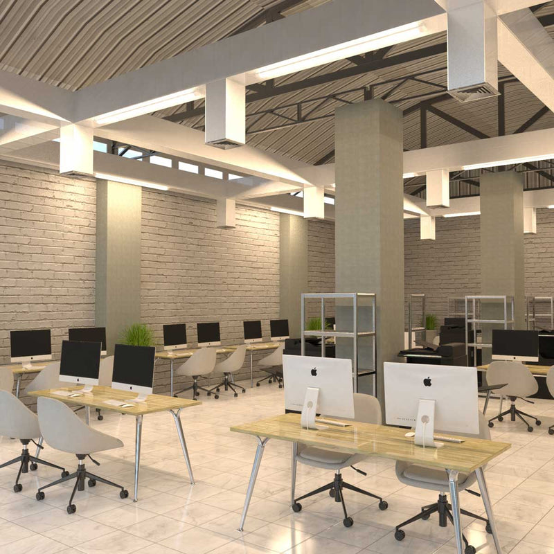 Slim 6ft, 50w LED Batten Light (warm white in office)