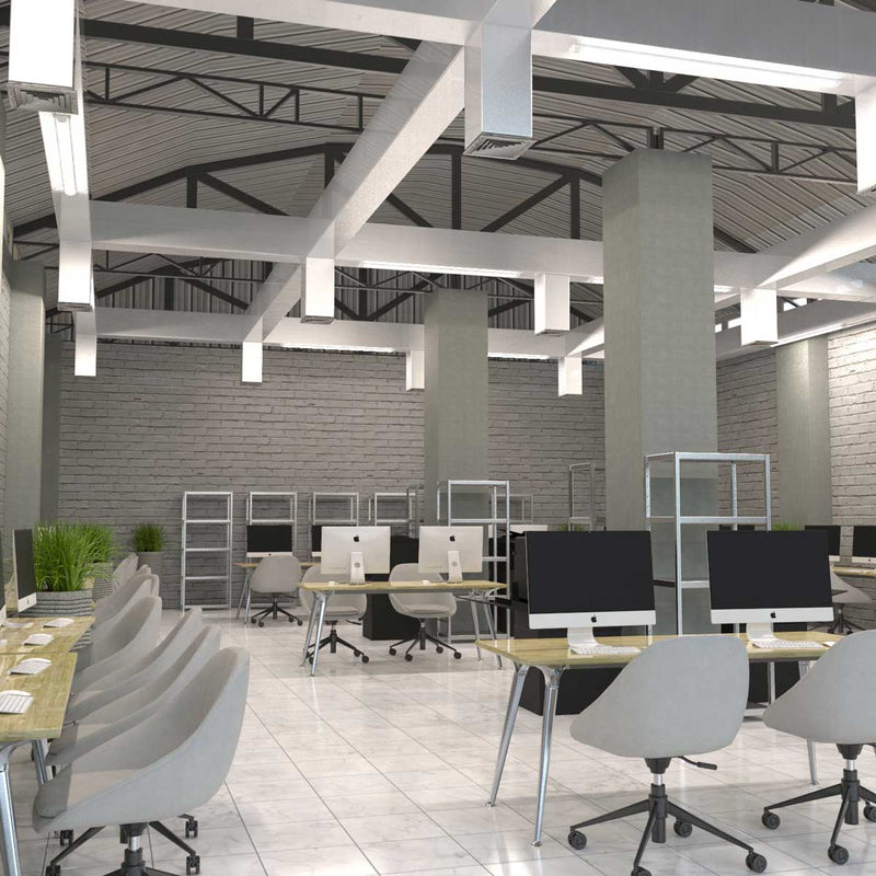 Slim 5ft, 50w LED Batten Light (natural white in office)