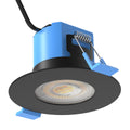 6w matt black fire rated downlight