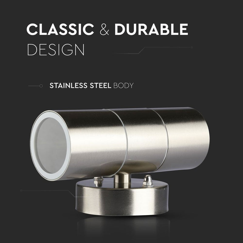 construction details of a twin outdoor wall light