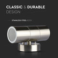 construction details of a twin outdoor wall light
