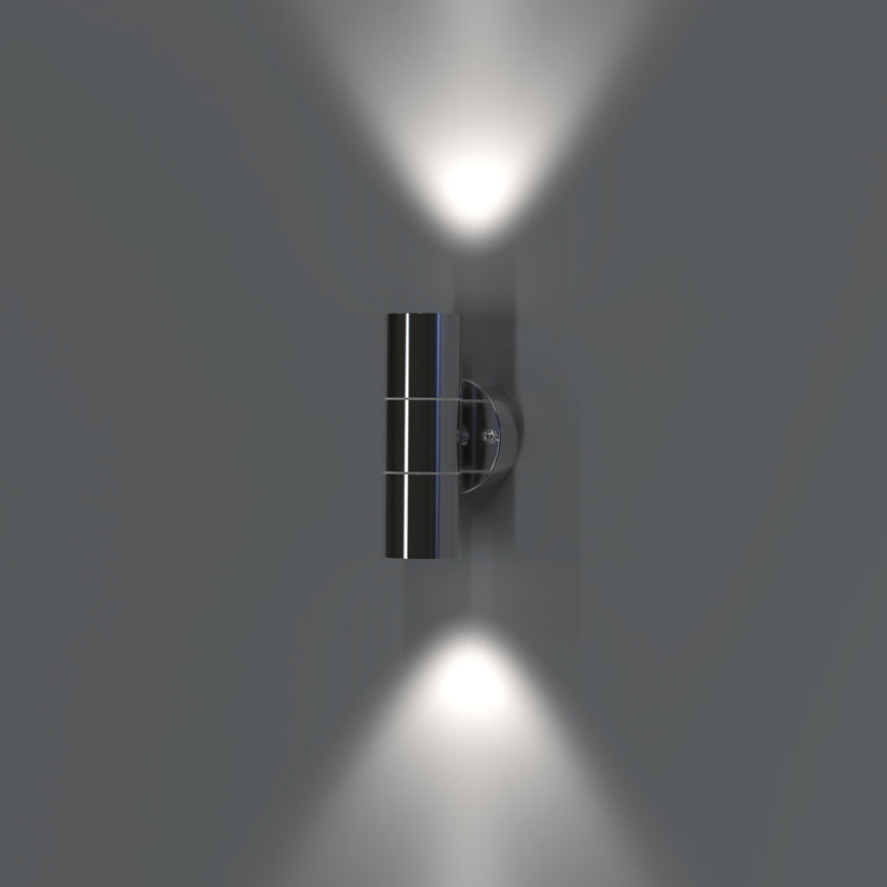 mounted twin outdoor wall light