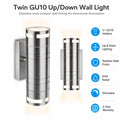 Simple Lighting - 7504 - Infographics - Twin GU10 Up/Down Wall Light